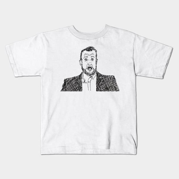 alex horne - shocker Kids T-Shirt by underscoree